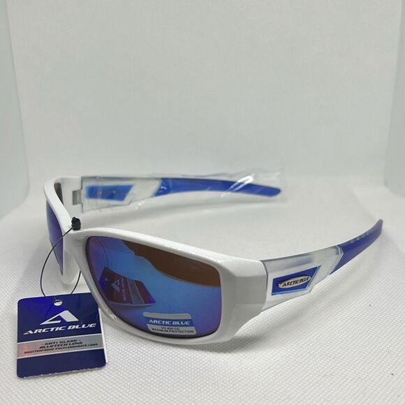 Arctic Blue Mirrored Sunglasses - Picture 1 of 3